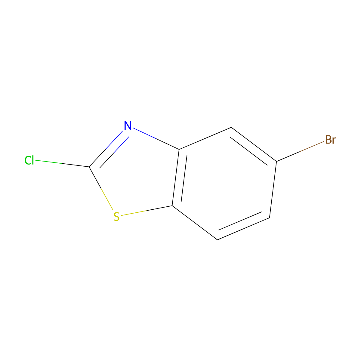 5-Bromo-2-chloro-1,3-benzothiazole molecular structure, CAS 824403-26-1