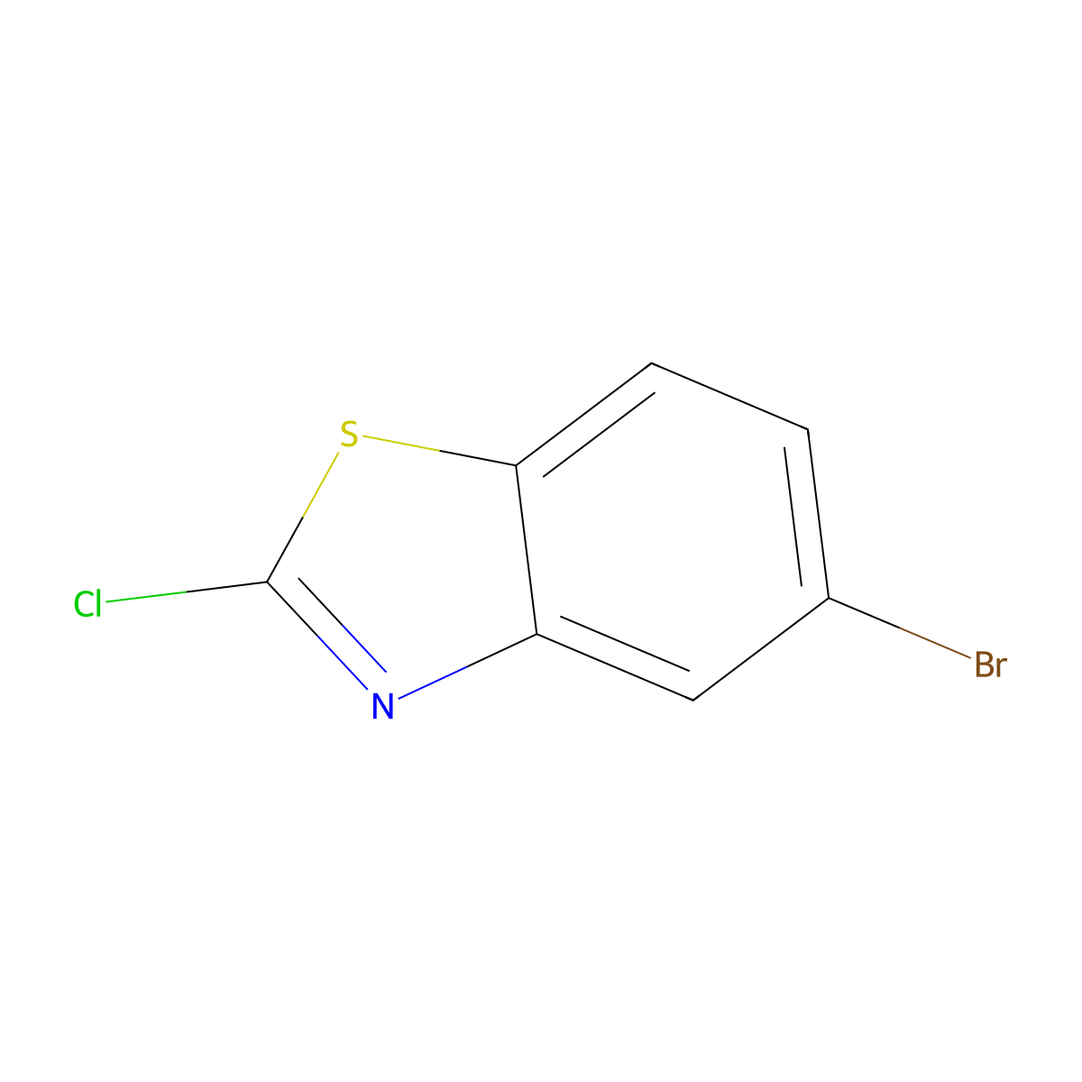 5-Bromo-2-chloro-1,3-benzothiazole molecular structure, CAS 824403-26-1