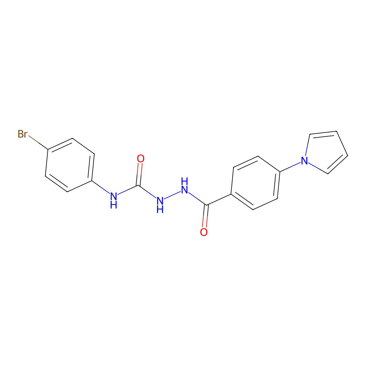 1-(4-Bromophenyl)-3-[(4-pyrrol-1-ylbenzoyl)amino]urea molecular structure, CAS 824423-22-5