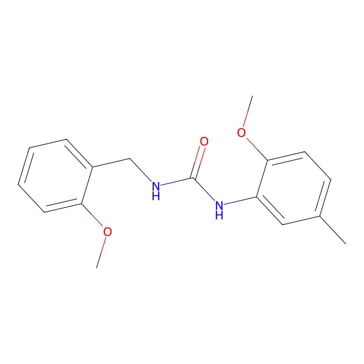 1-(2-Methoxy-5-methylphenyl)-3-[(2-methoxyphenyl)methyl]urea molecular structure, CAS 824423-58-7