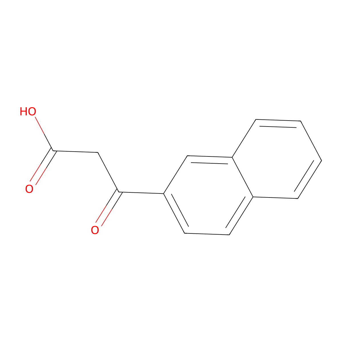 Beta-oxo-2-naphthalenepropanoic acid molecular structure, CAS 824424-57-9