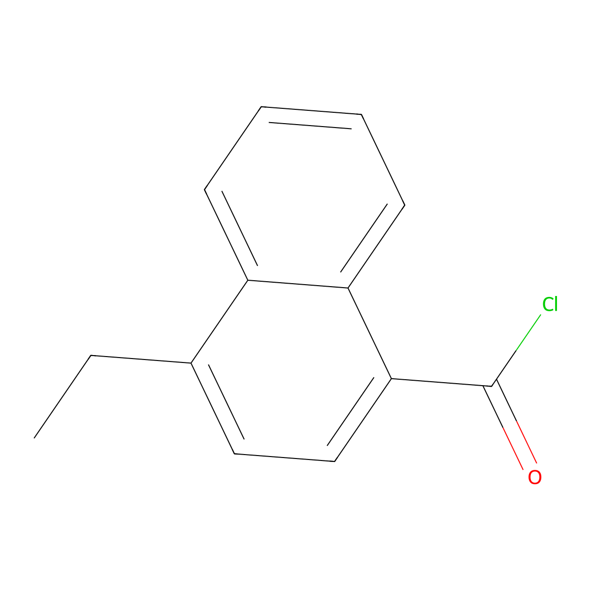 1-Naphthalenecarbonyl chloride, 4-ethyl- molecular structure, CAS 824430-39-9