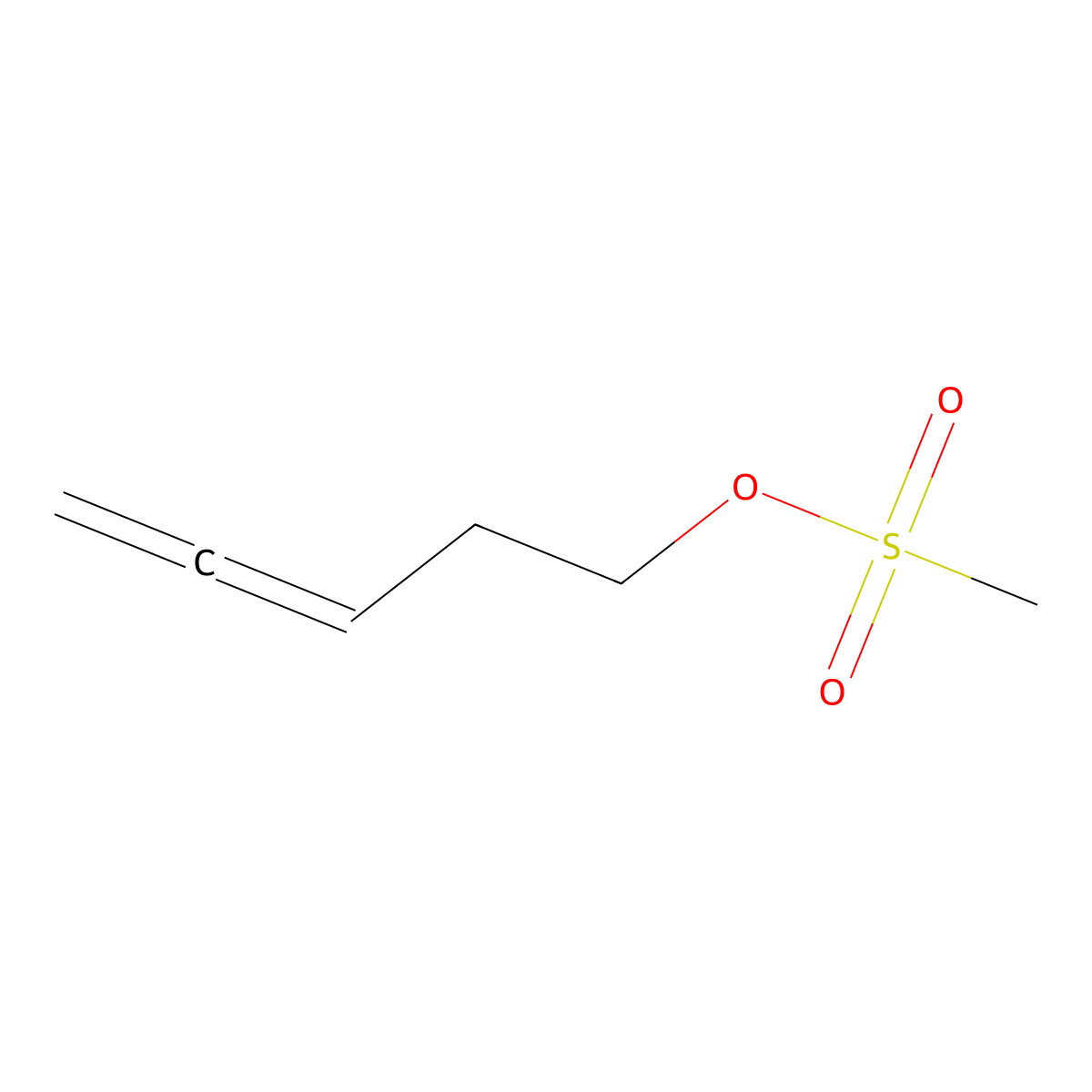 Penta-3,4-dien-1-yl methanesulfonate molecular structure, CAS 82444-37-9