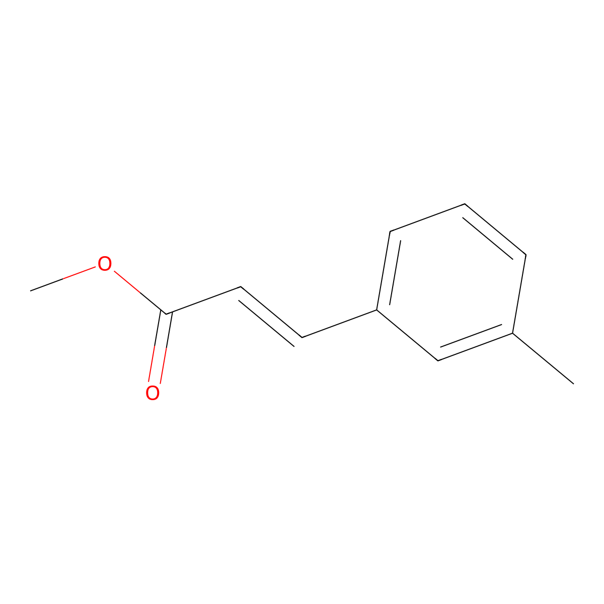 Methyl 3-(3-methylphenyl)prop-2-enoate molecular structure, CAS 82444-40-4