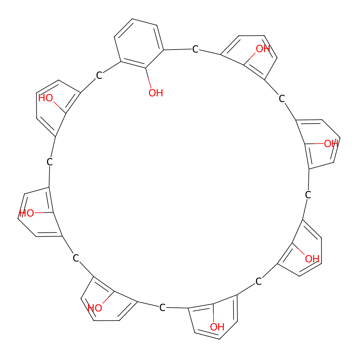 Calix(8)arene molecular structure, CAS 82452-93-5