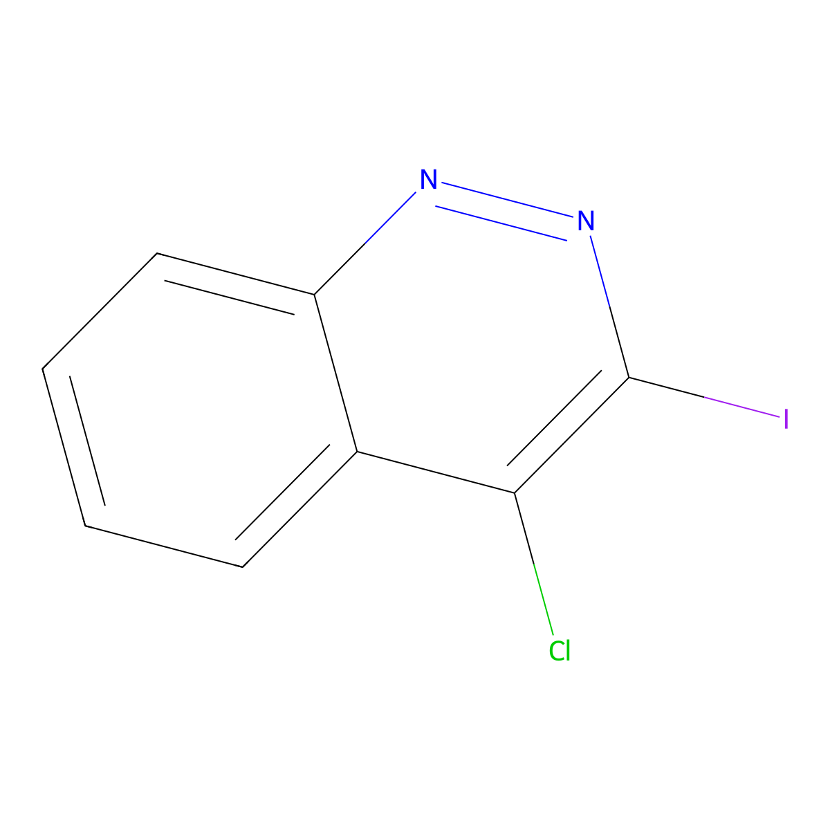 4-Chloro-3-iodocinnoline molecular structure, CAS 82452-99-1