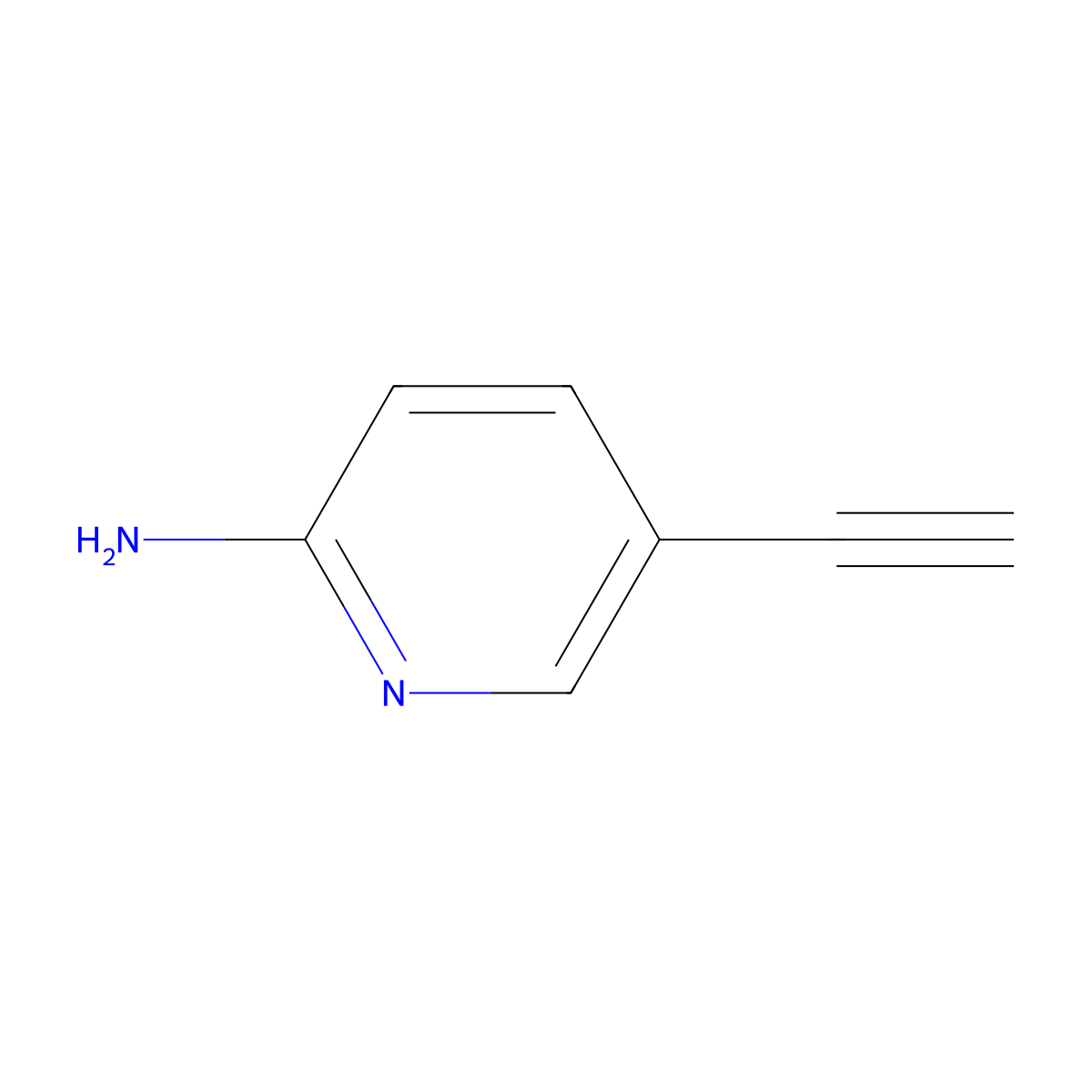 5-Ethynylpyridin-2-amine molecular structure, CAS 82454-61-3