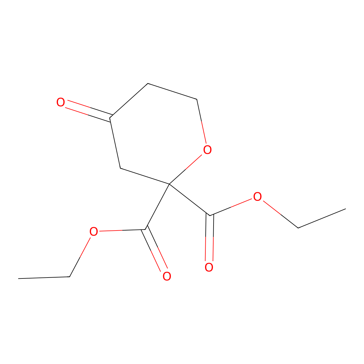 2,2-Diethyl4-oxooxane-2,2-dicarboxylate molecular structure, CAS 82456-94-8