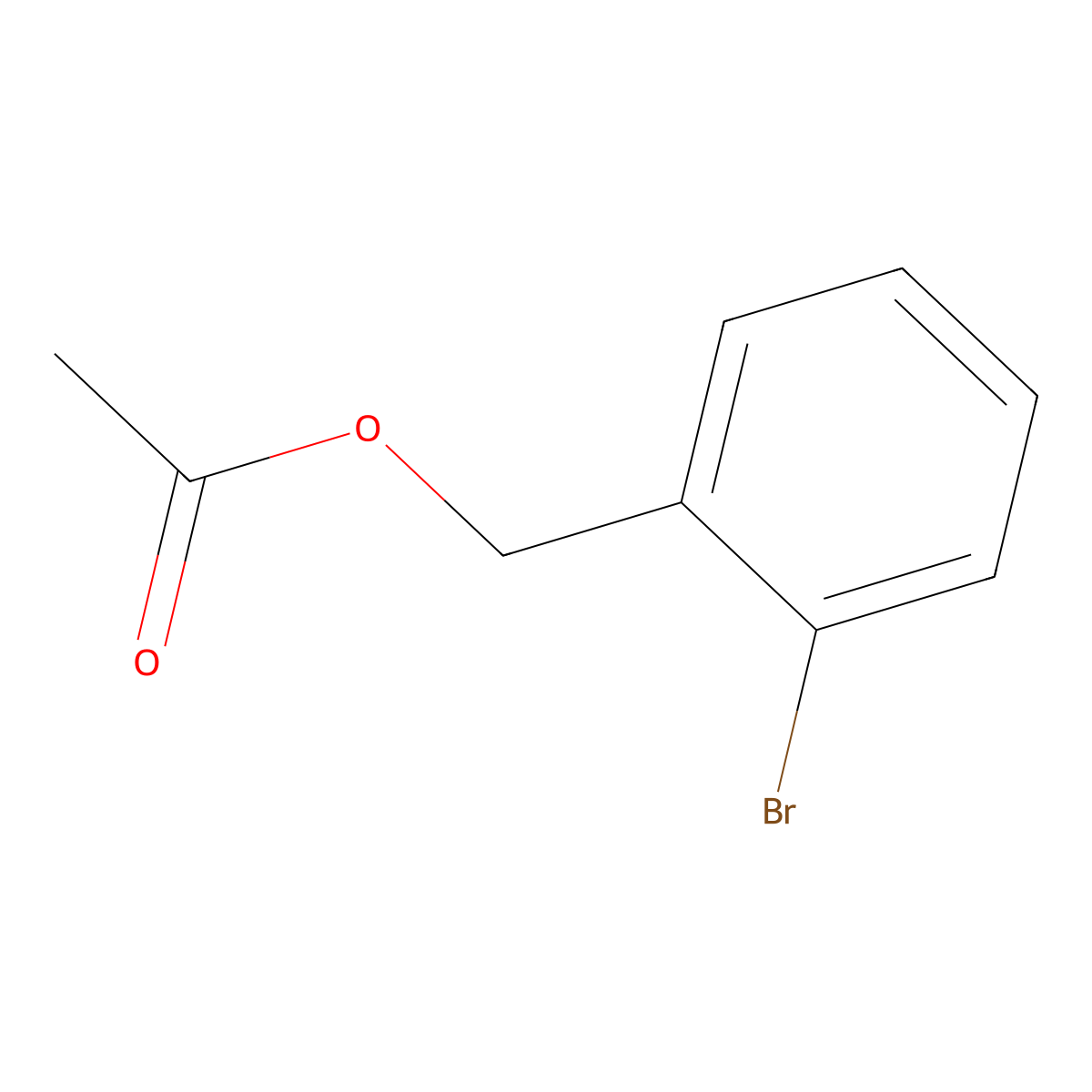 2-Bromobenzyl acetate molecular structure, CAS 82466-12-4