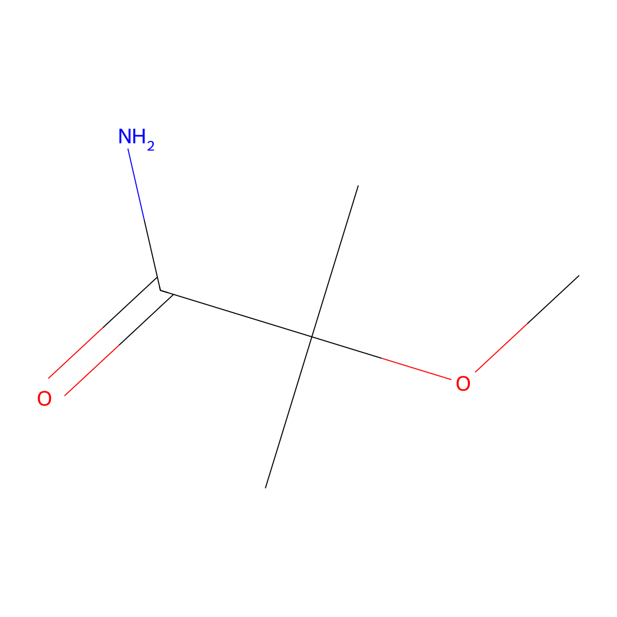 2-Methoxy-2-methylpropanamide molecular structure, CAS 82473-56-1