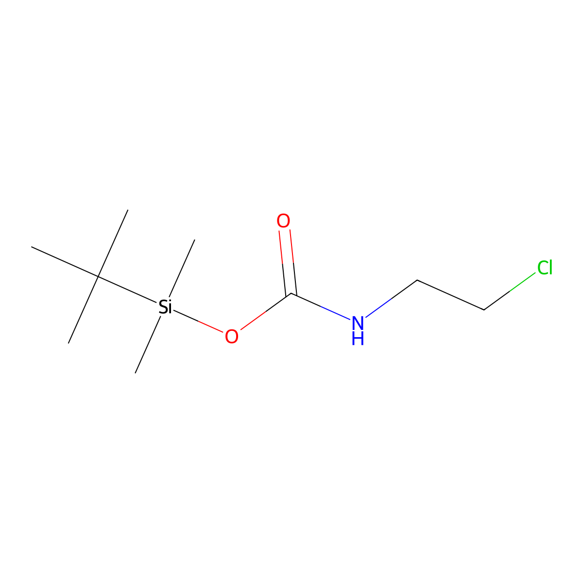 [tert-butyl(dimethyl)silyl] N-(2-chloroethyl)carbamate molecular structure, CAS 82475-65-8