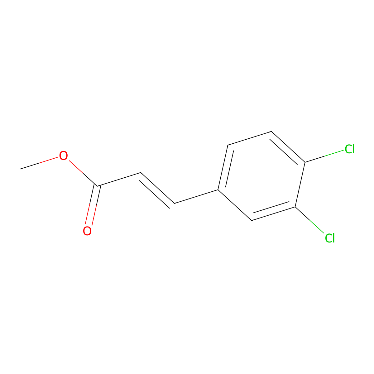 Methyl 3-(3,4-dichlorophenyl)acrylate molecular structure, CAS 82475-75-0