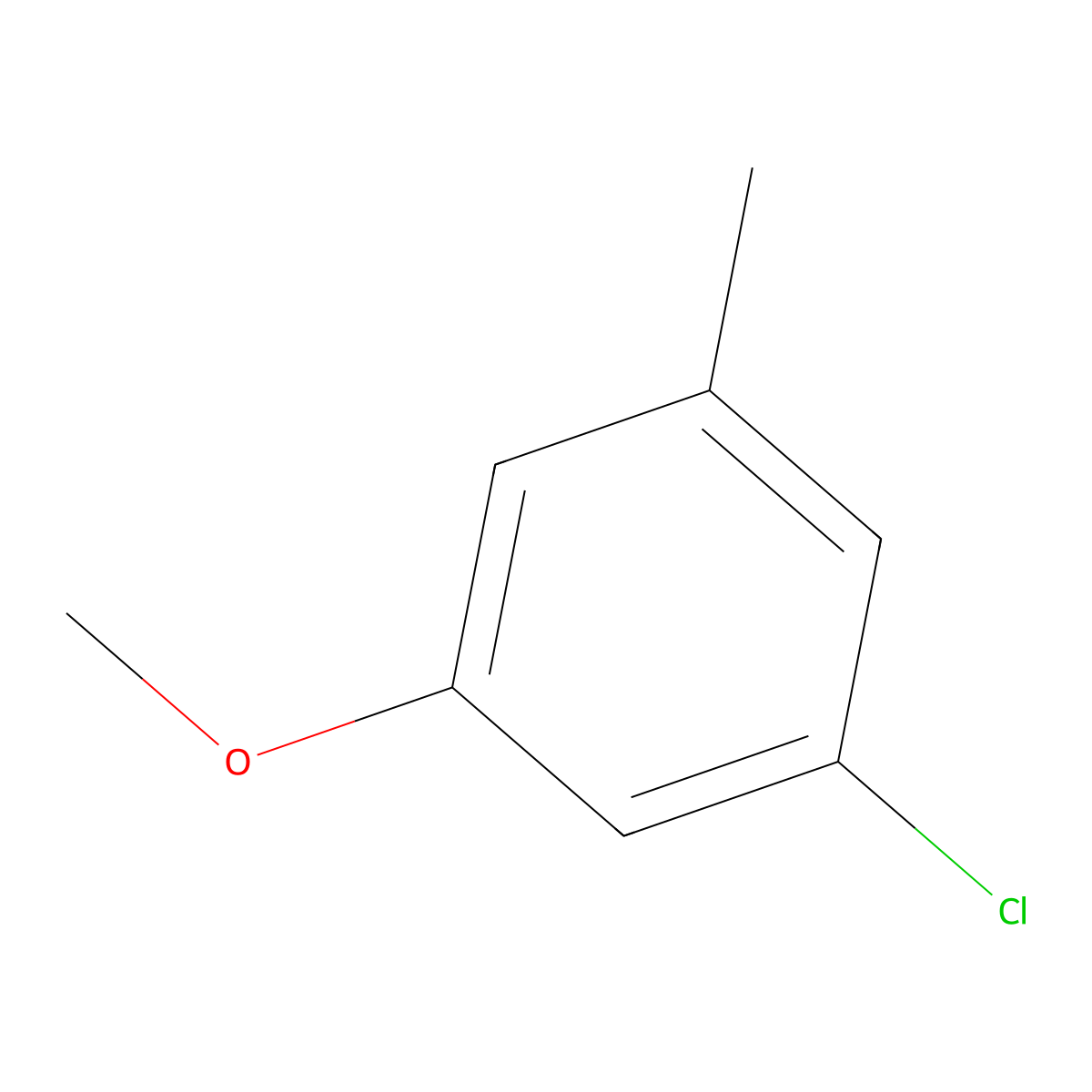 1-Chloro-3-methoxy-5-methylbenzene molecular structure, CAS 82477-66-5