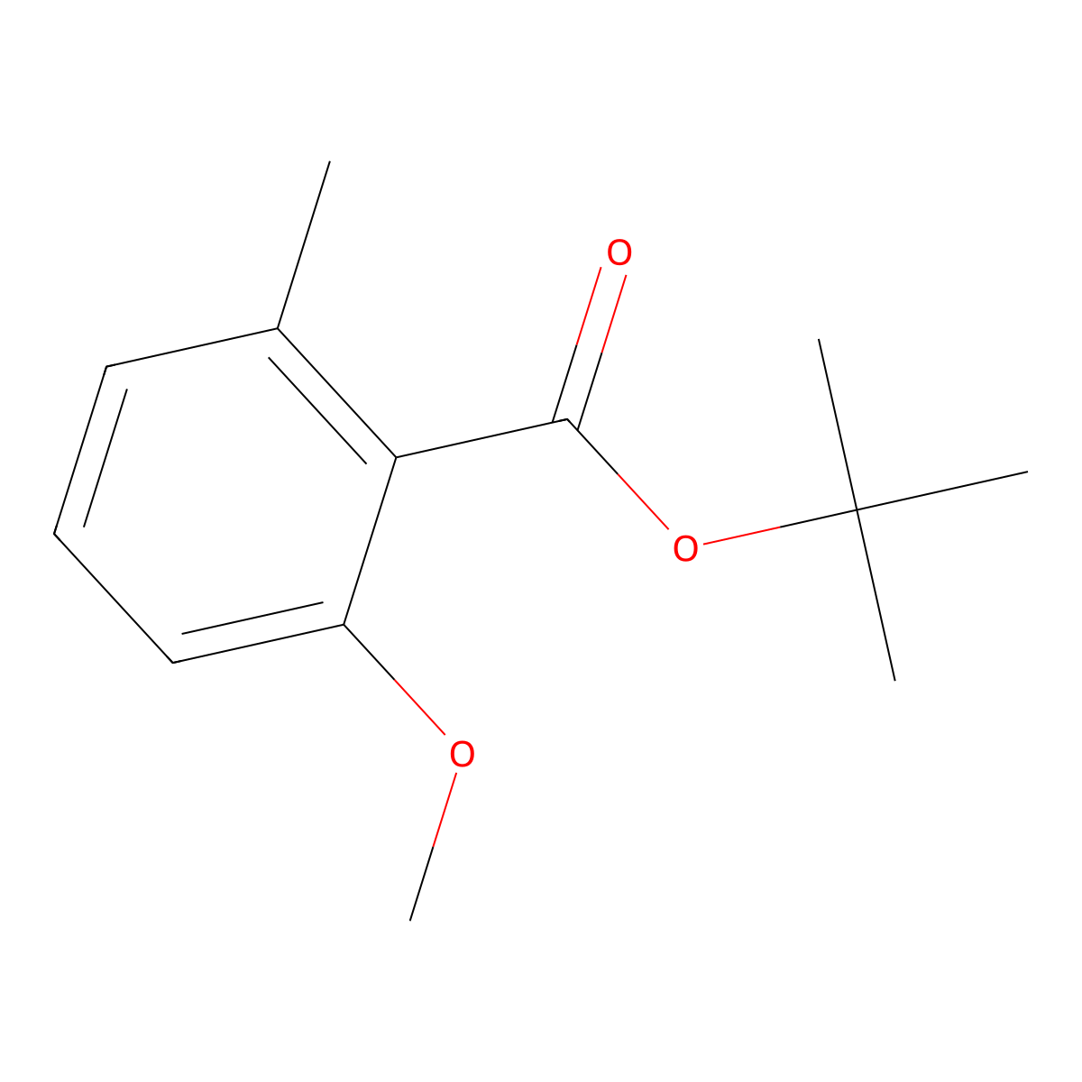 tert-Butyl 2-methoxy-6-methylbenzoate molecular structure, CAS 82478-11-3