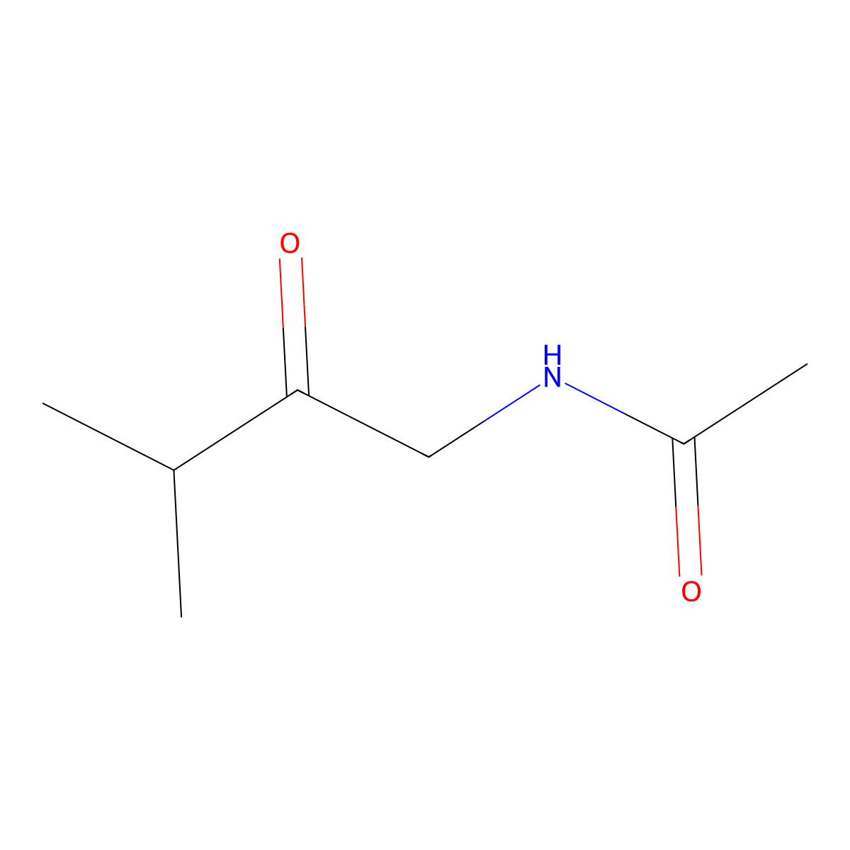 Acetamide, N-(3-methyl-2-oxobutyl)- molecular structure, CAS 82479-25-2