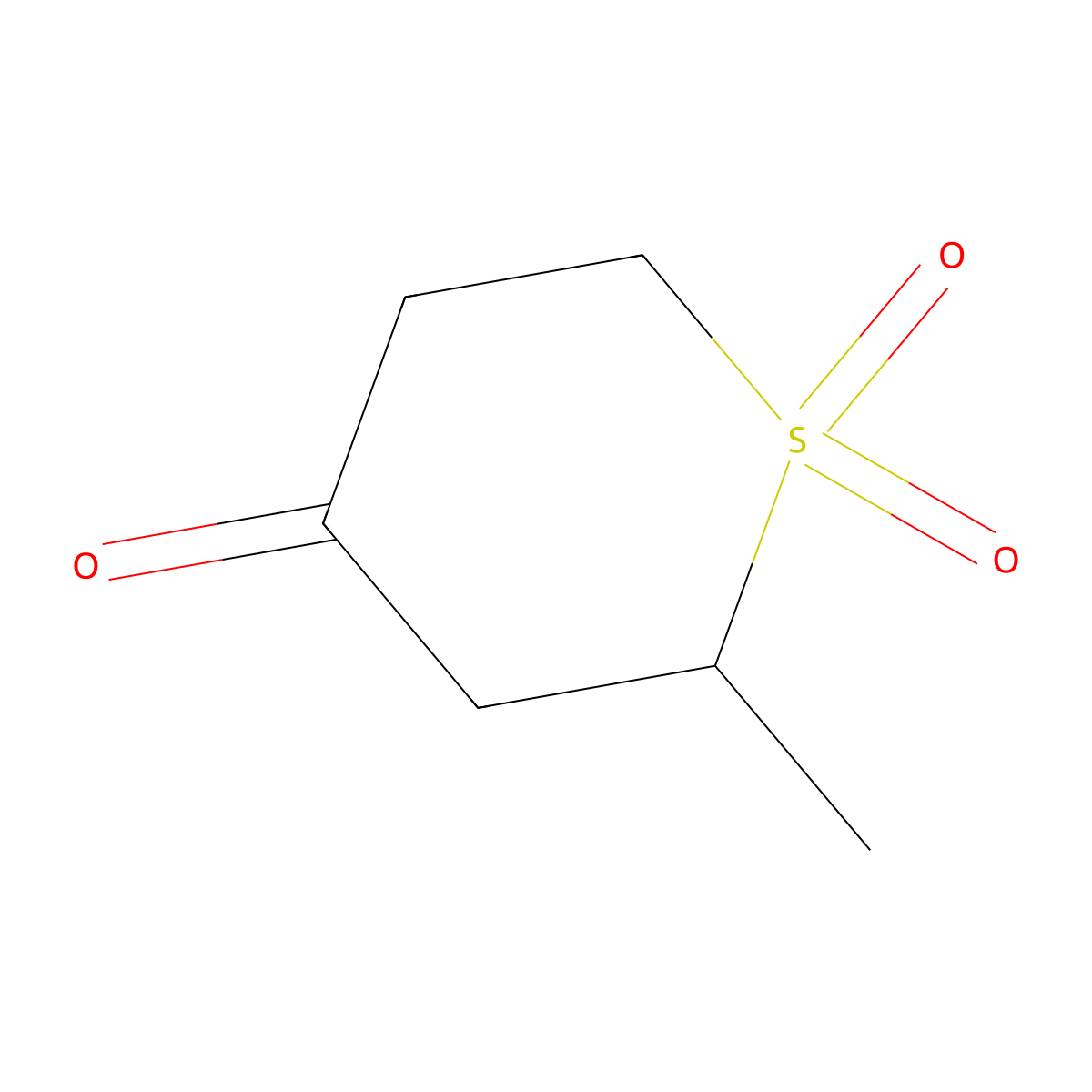 2-Methyl-1lambda6-thiane-1,1,4-trione molecular structure, CAS 82483-84-9