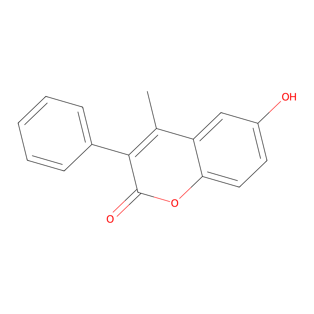 6-hydroxy-4-methyl-3-phenyl-2H-chromen-2-one molecular structure, CAS 82488-68-4