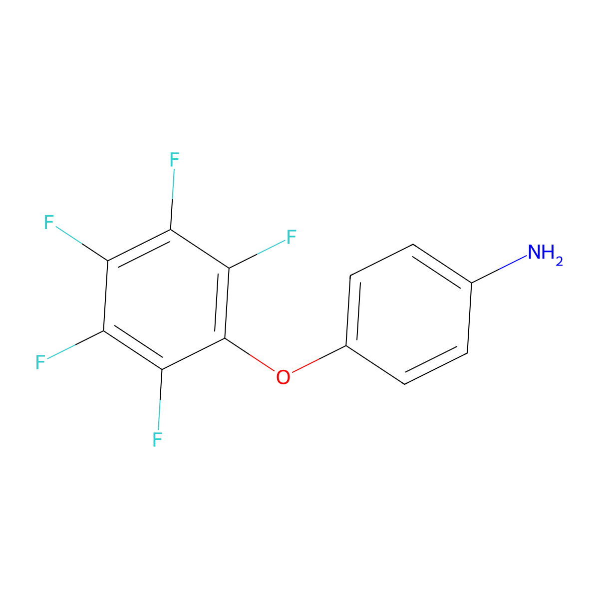 [4-(Pentafluorophenoxy)phenyl]amine molecular structure, CAS 82492-39-5