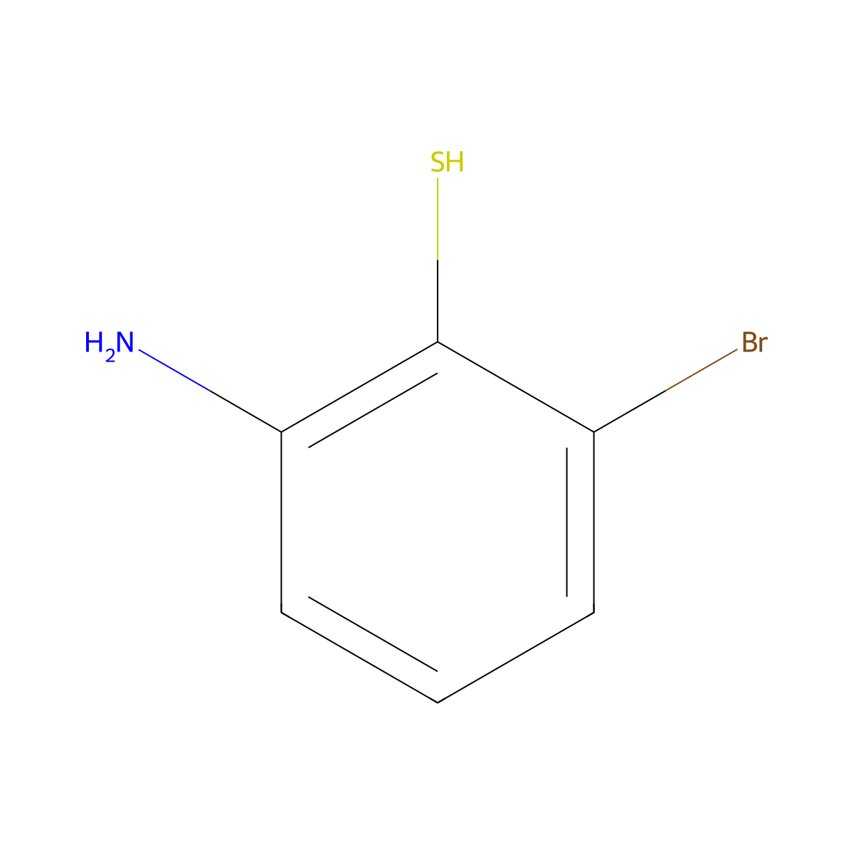 2-Amino-6-bromobenzene-1-thiol molecular structure, CAS 824932-42-5