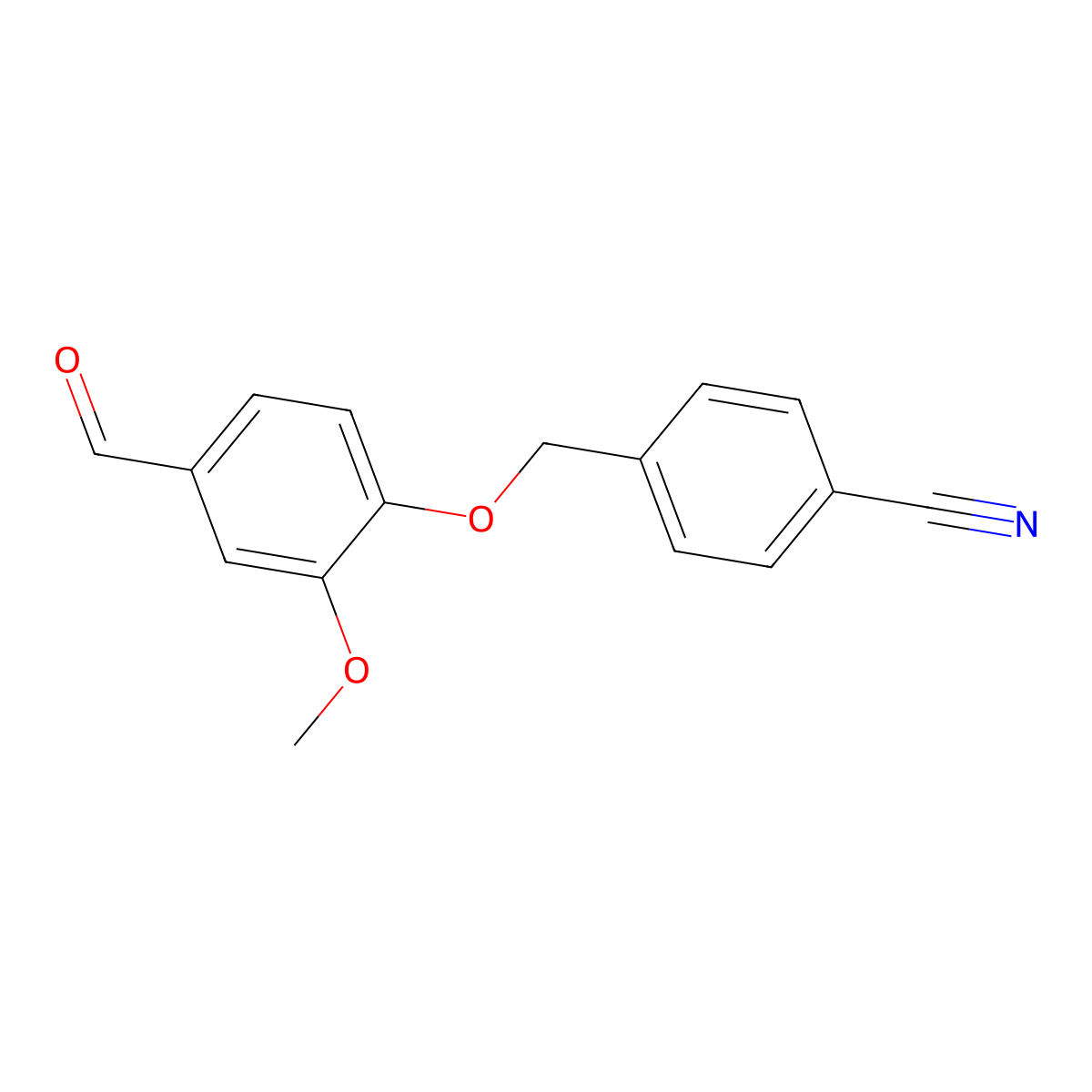 4-[(4-Formyl-2-methoxyphenoxy)methyl]benzonitrile molecular structure, CAS 824945-97-3