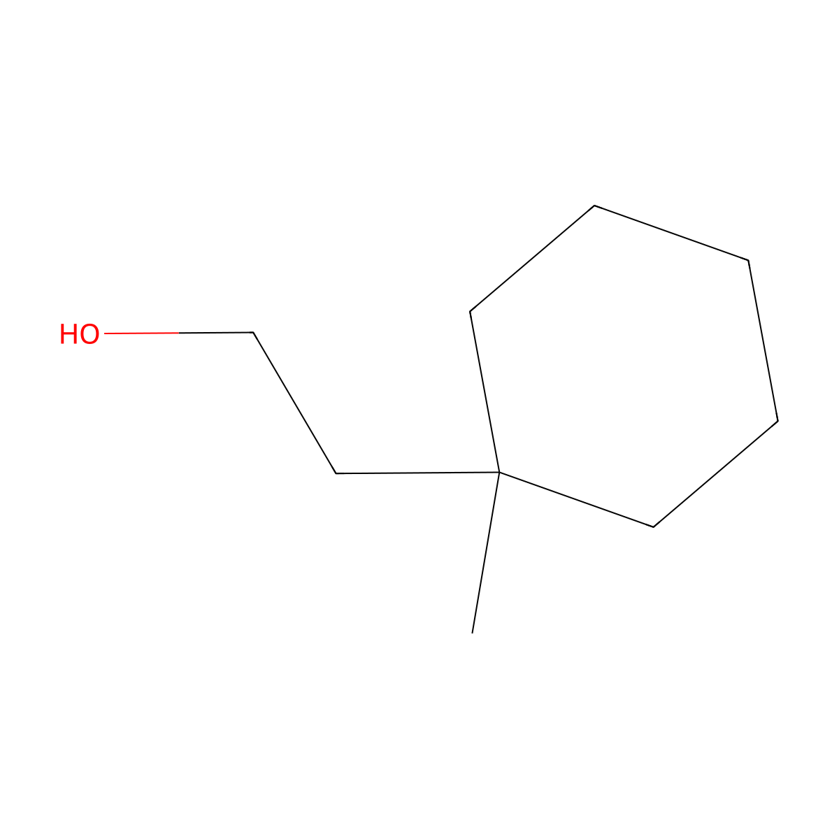 2-(1-Methylcyclohexyl)ethanol molecular structure, CAS 82495-11-2