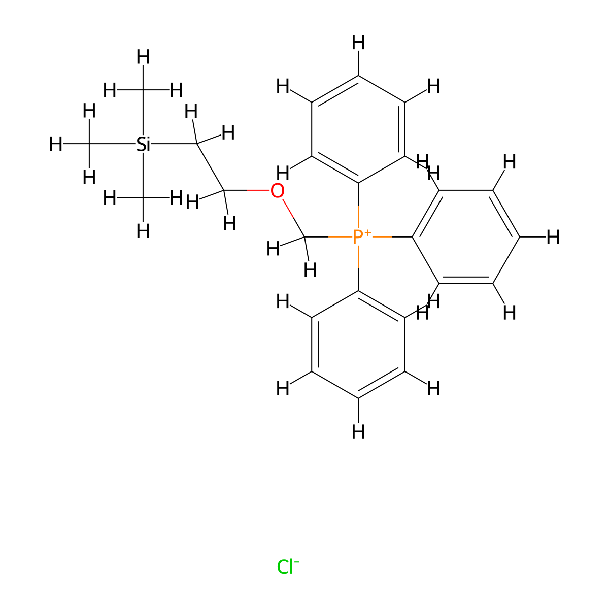 2-(Trimethylsilyl)ethoxymethyl-triphenylphosphonium chloride molecular structure, CAS 82495-75-8