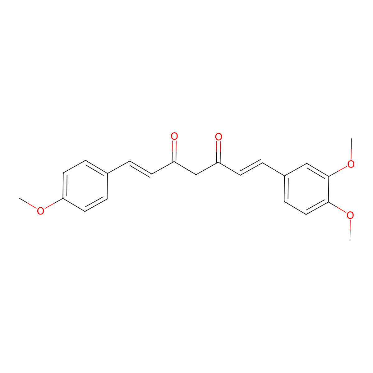 Di-O-methyldemethoxycurcumin molecular structure, CAS 824951-60-2