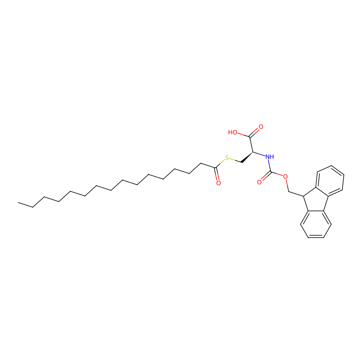 Fmoc-l-cys(palm)-oh molecular structure, CAS 824955-27-3