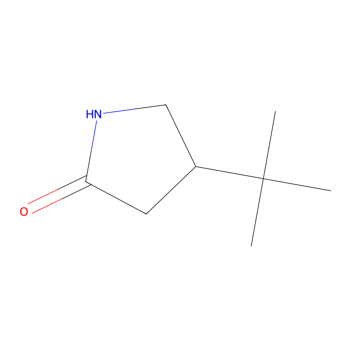 4-tert-Butylpyrrolidin-2-one molecular structure, CAS 824966-98-5