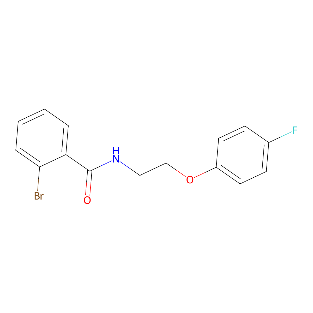 2-bromo-N-[2-(4-fluorophenoxy)ethyl]benzamide molecular structure, CAS 824972-72-7