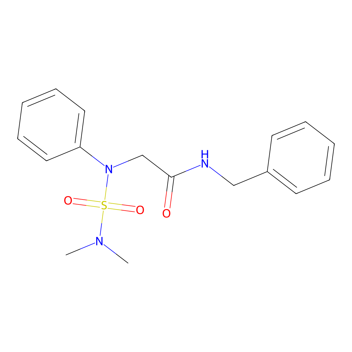 N-benzyl-2-[N-(dimethylsulfamoyl)anilino]acetamide molecular structure, CAS 824974-12-1
