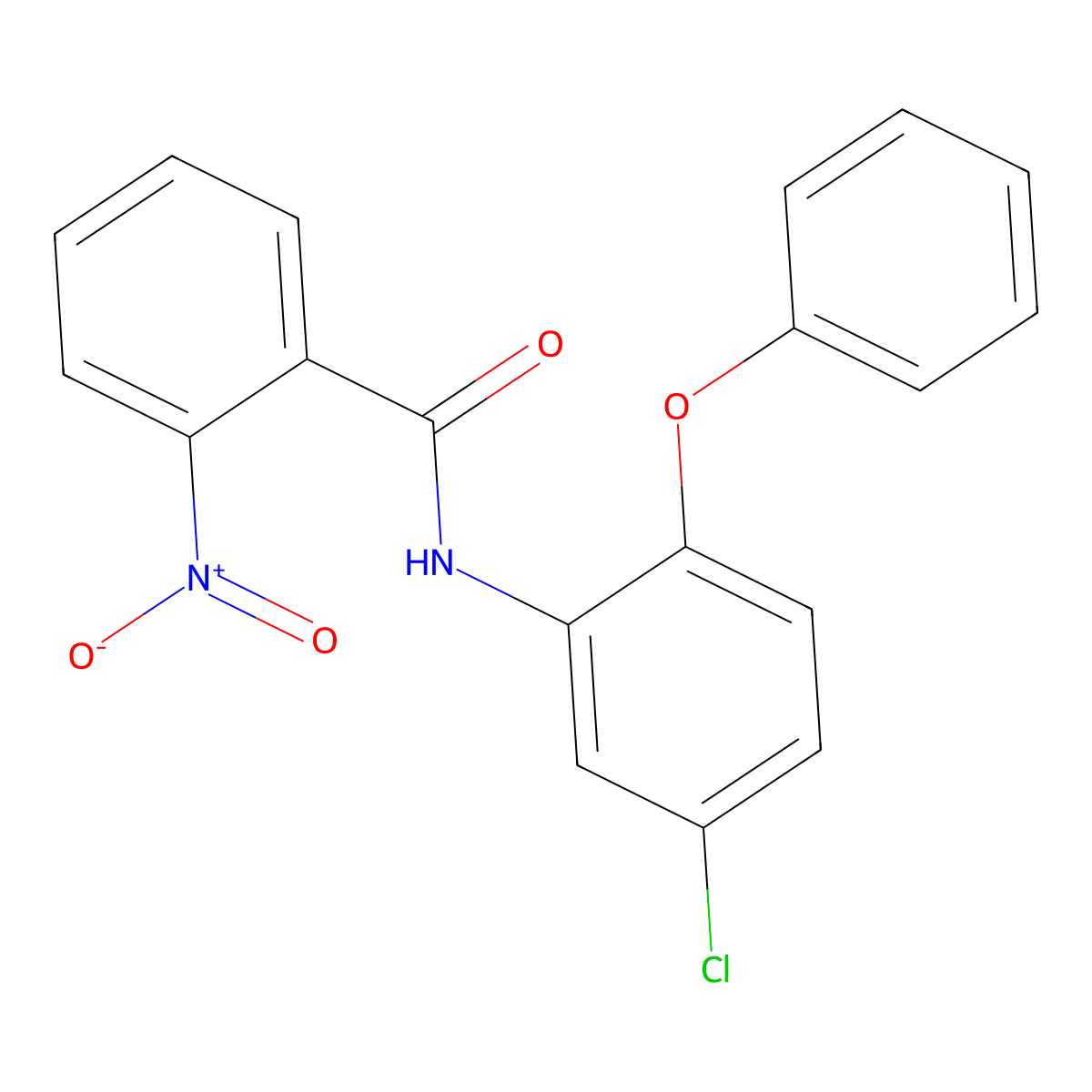 N-(5-chloro-2-phenoxyphenyl)-2-nitrobenzamide molecular structure, CAS 824978-16-7