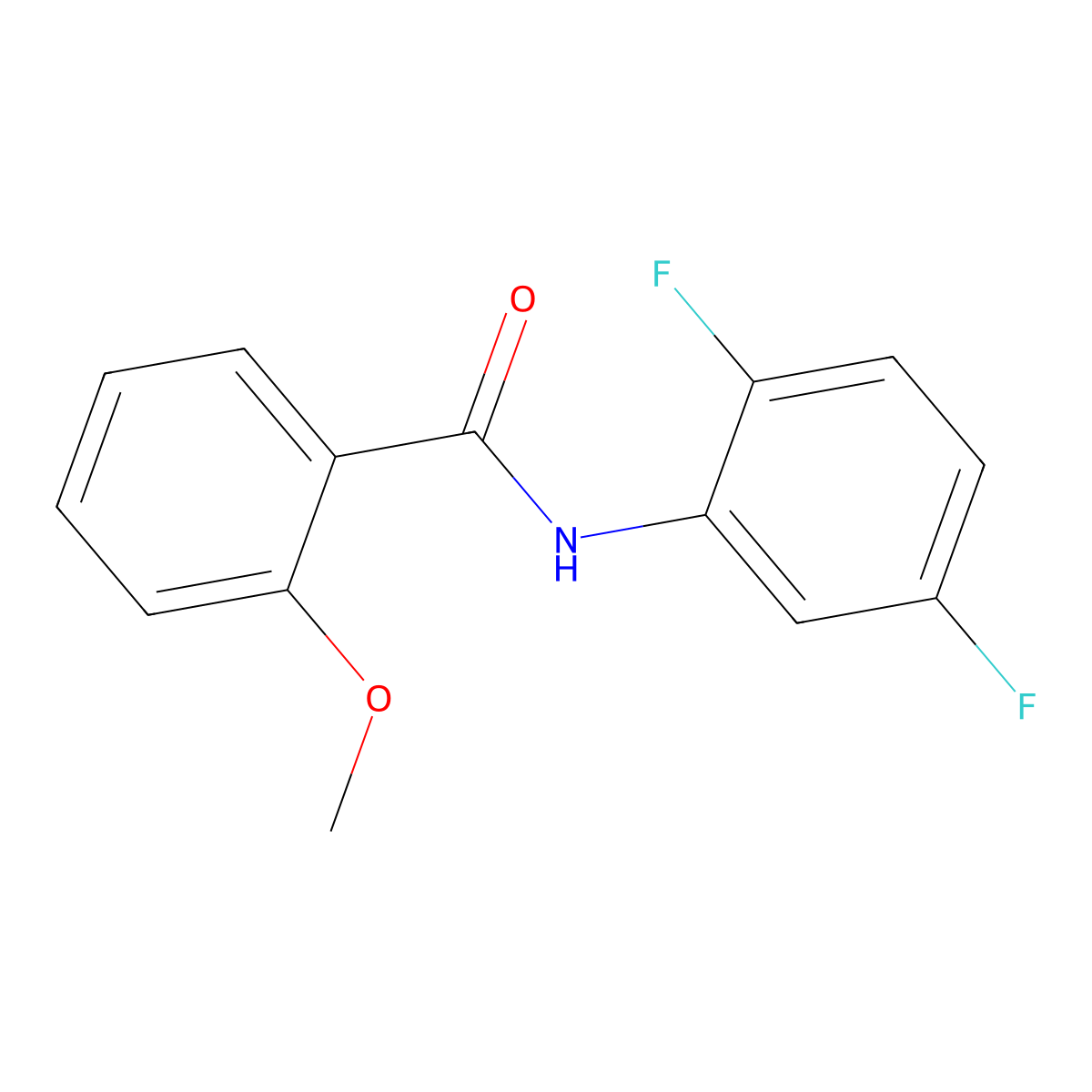 N-(2,5-difluorophenyl)-2-methoxybenzamide molecular structure, CAS 824979-40-0
