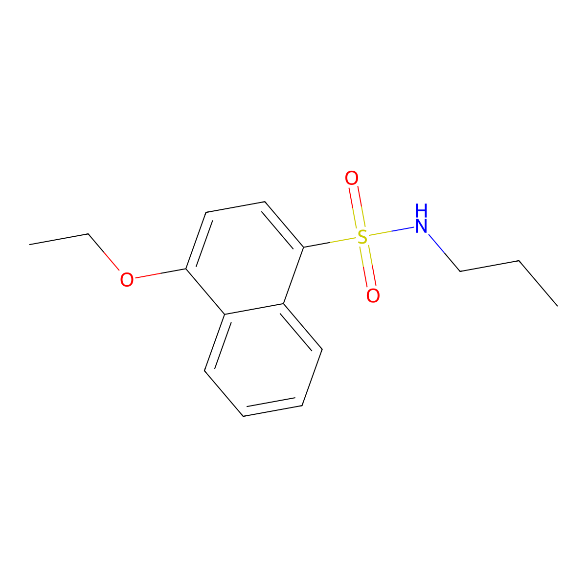 4-ethoxy-N-propylnaphthalene-1-sulfonamide molecular structure, CAS 824981-30-8