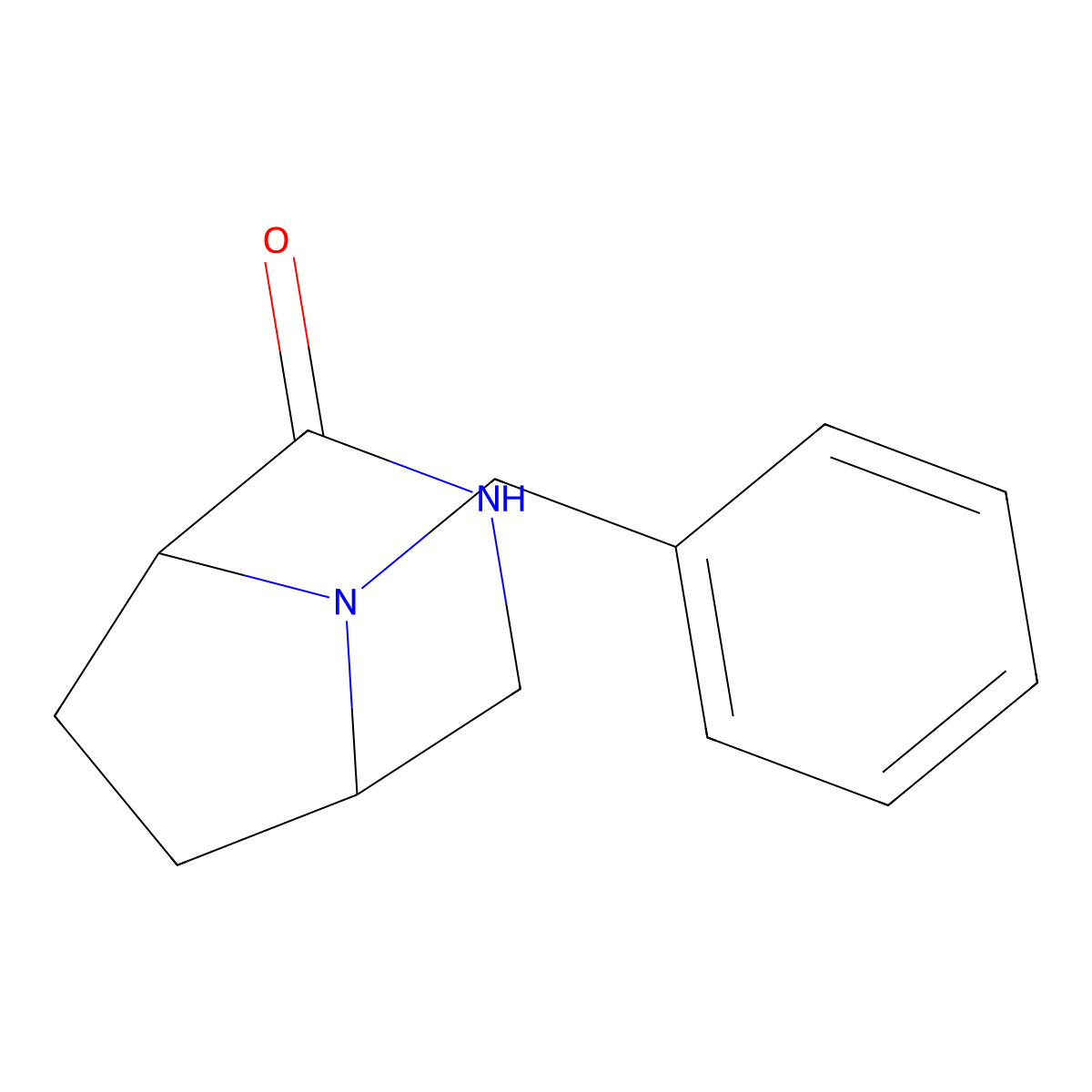 8-Benzyl-3,8-diazabicyclo[3.2.1]octan-2-one molecular structure, CAS 824982-17-4