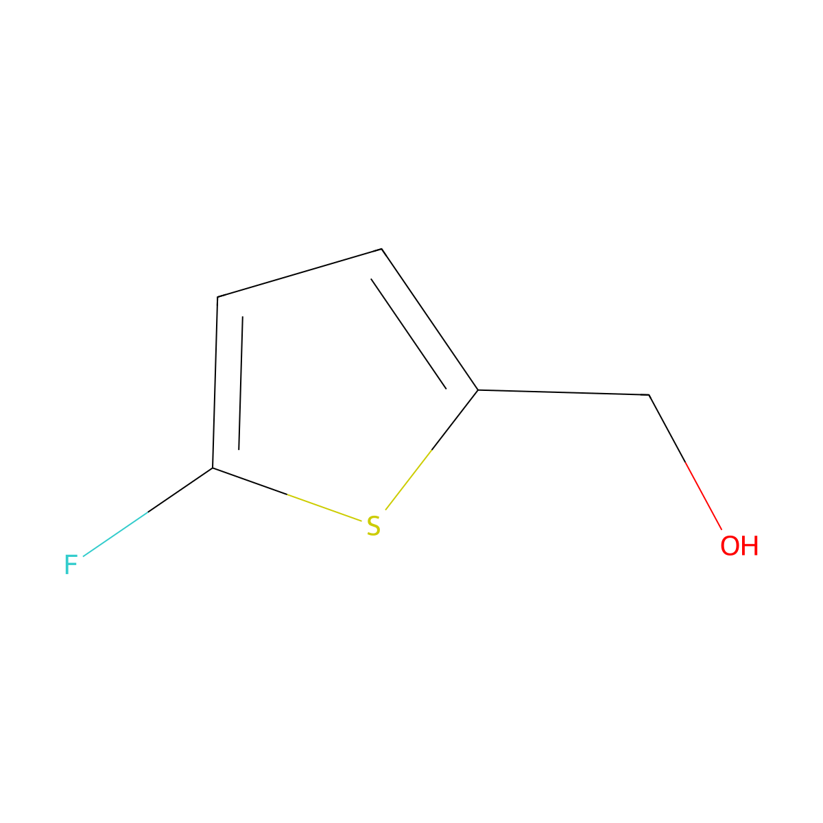 (5-Fluorothiophen-2-yl)methanol molecular structure, CAS 824983-56-4