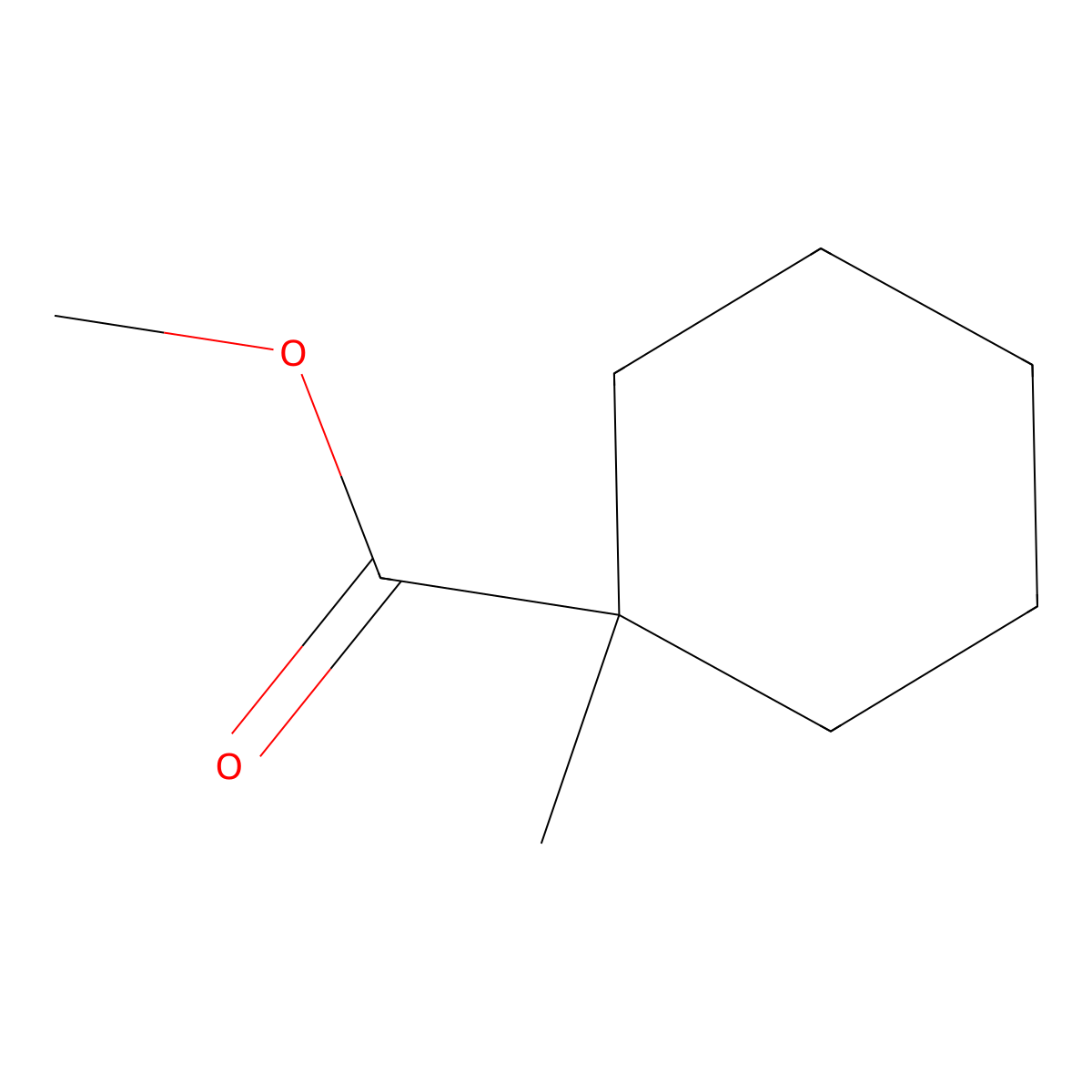 Methyl 1-methylcyclohexanecarboxylate molecular structure, CAS 825-04-7