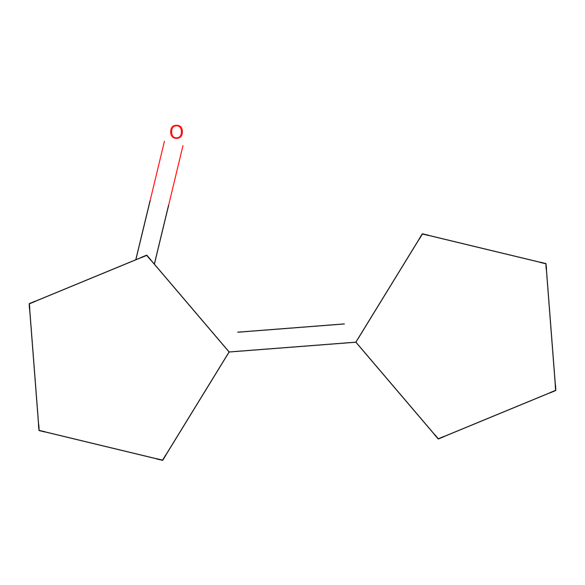 Cyclopentylidenecyclopentan-2-one molecular structure, CAS 825-25-2
