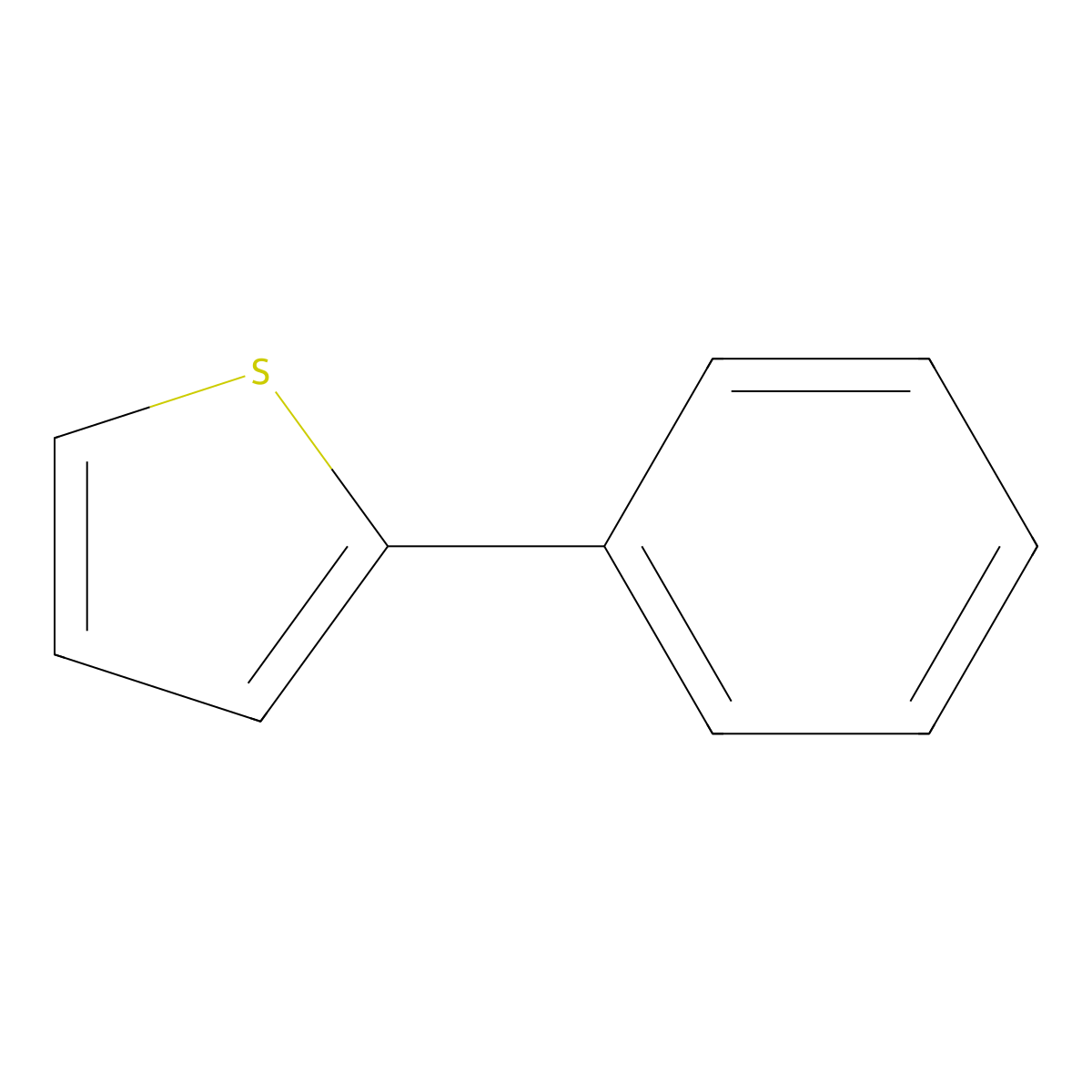 2-Phenylthiophene molecular structure, CAS 825-55-8
