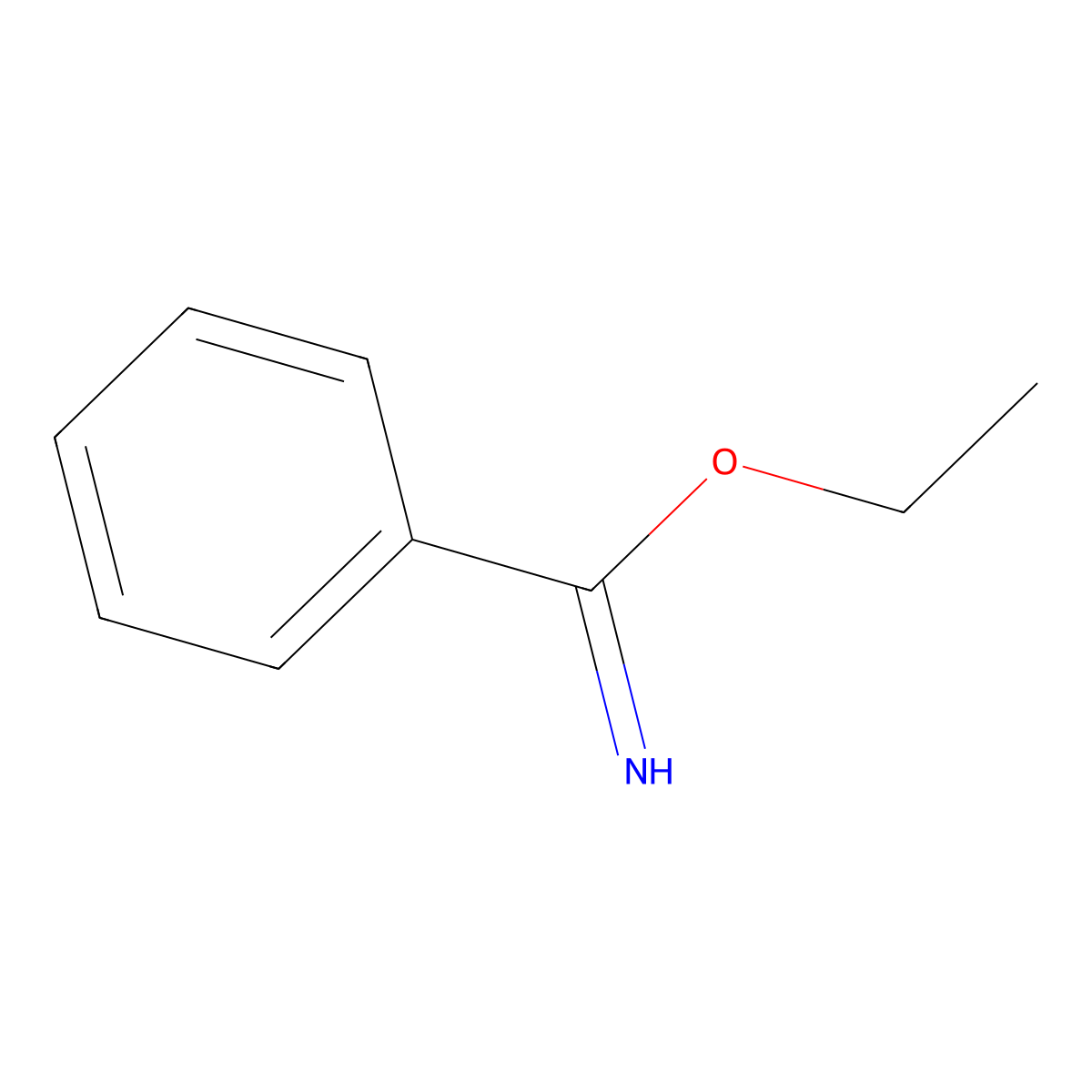 Ethyl benzimidate molecular structure, CAS 825-60-5