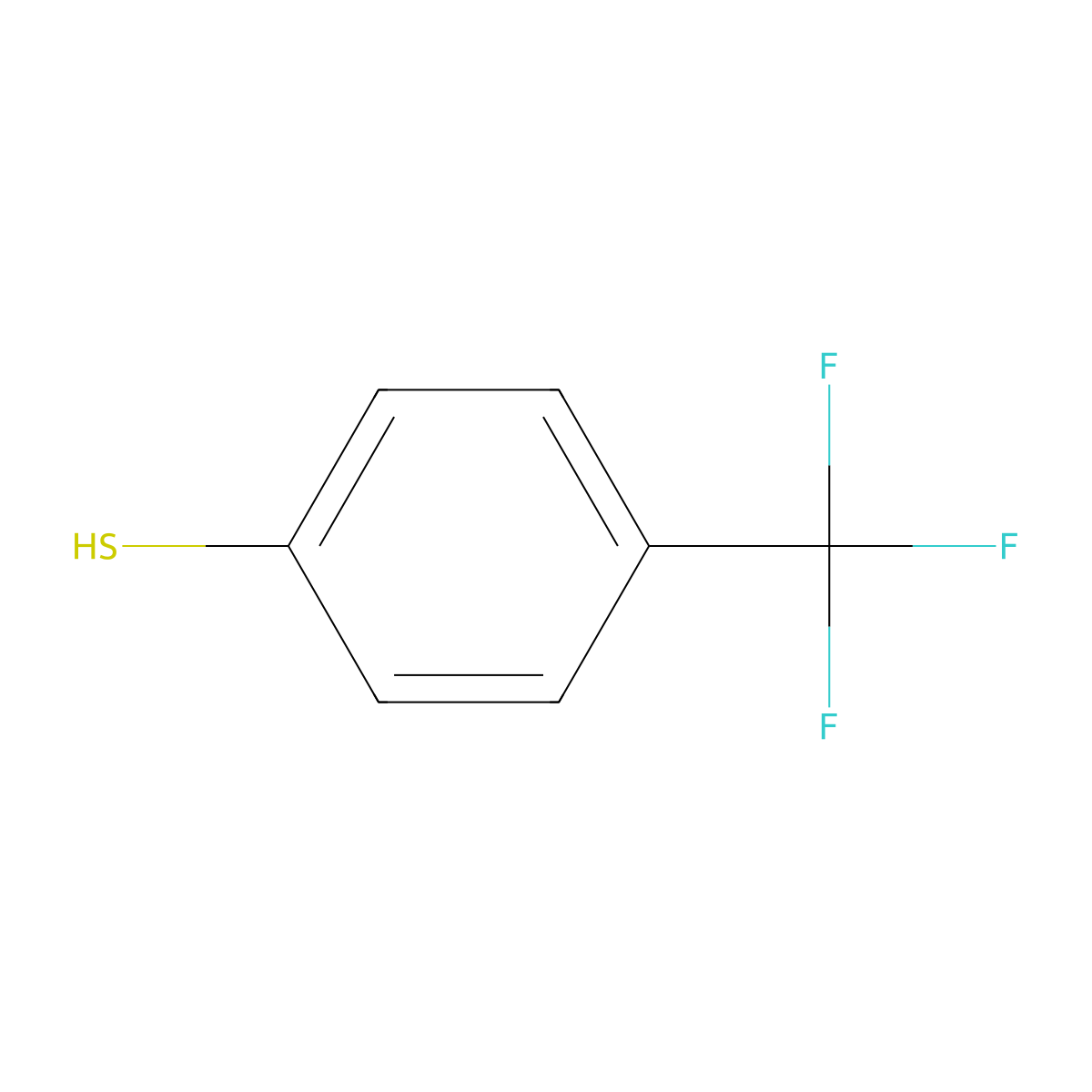 4-(Trifluoromethyl)thiophenol molecular structure, CAS 825-83-2