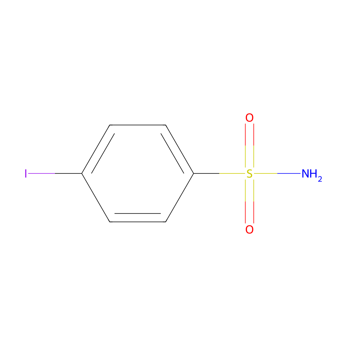 4-Iodobenzenesulfonamide molecular structure, CAS 825-86-5
