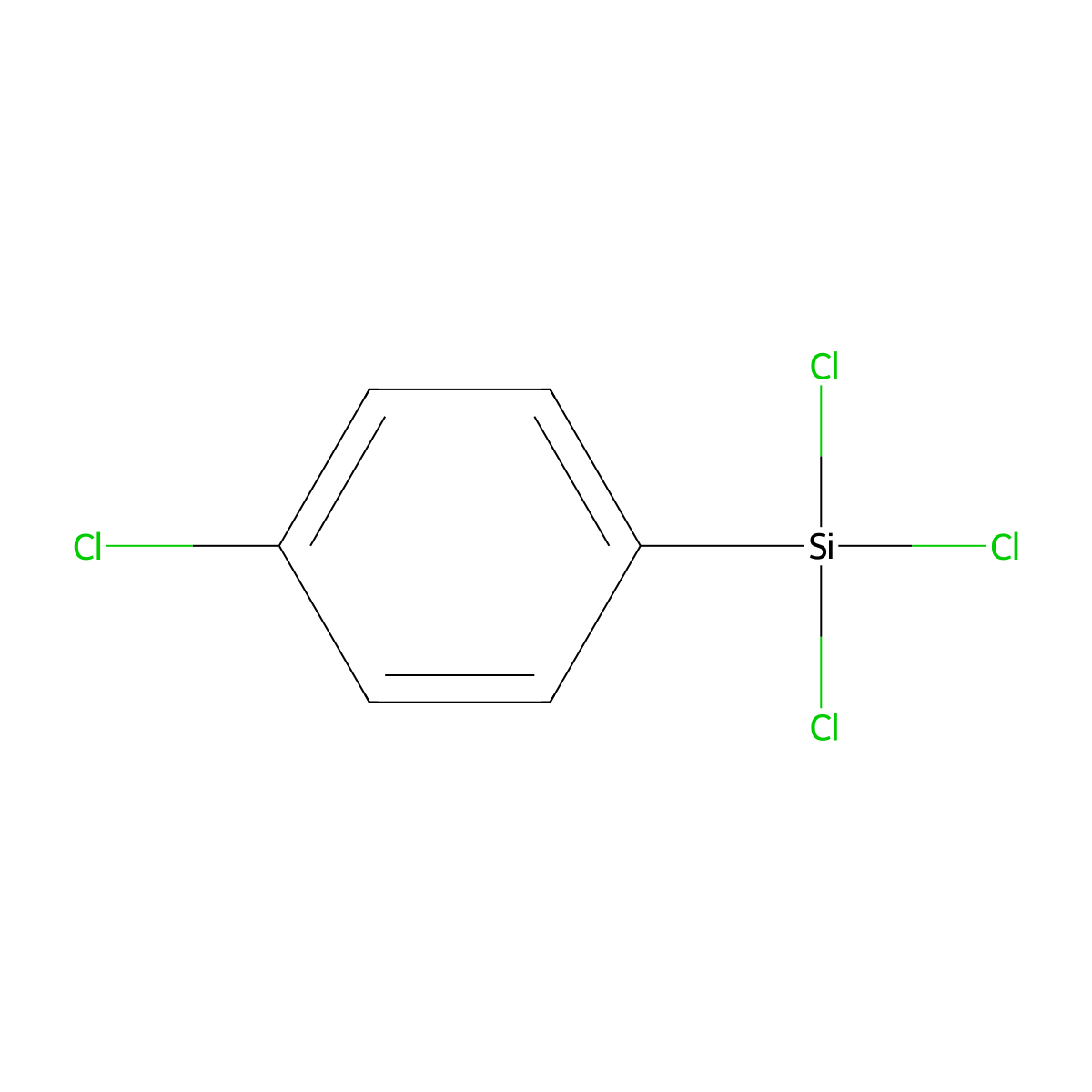 4-Chlorophenyltrichlorosilane molecular structure, CAS 825-94-5