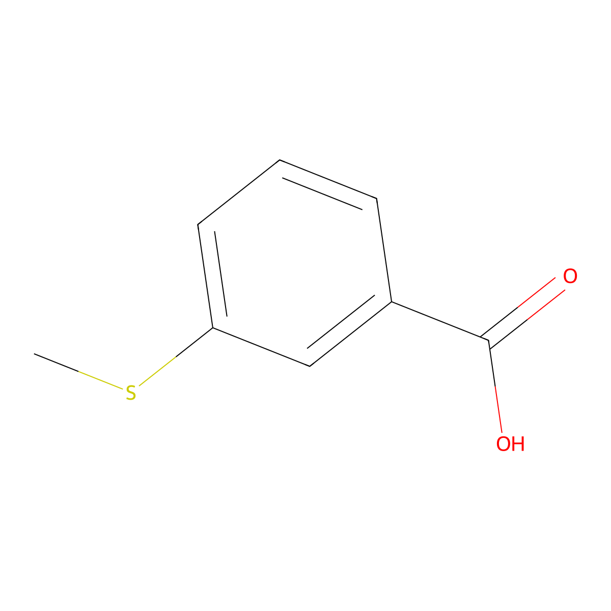 3-(Methylthio)benzoic Acid molecular structure, CAS 825-99-0