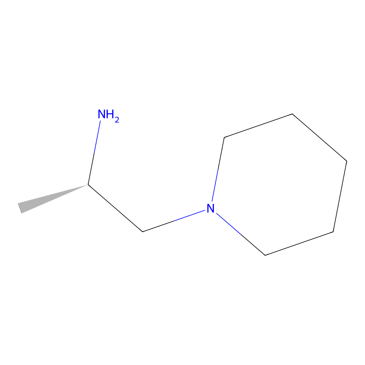 (S)-1-(2-Amino-propan-1-yl)-piperidine molecular structure, CAS 82504-99-2
