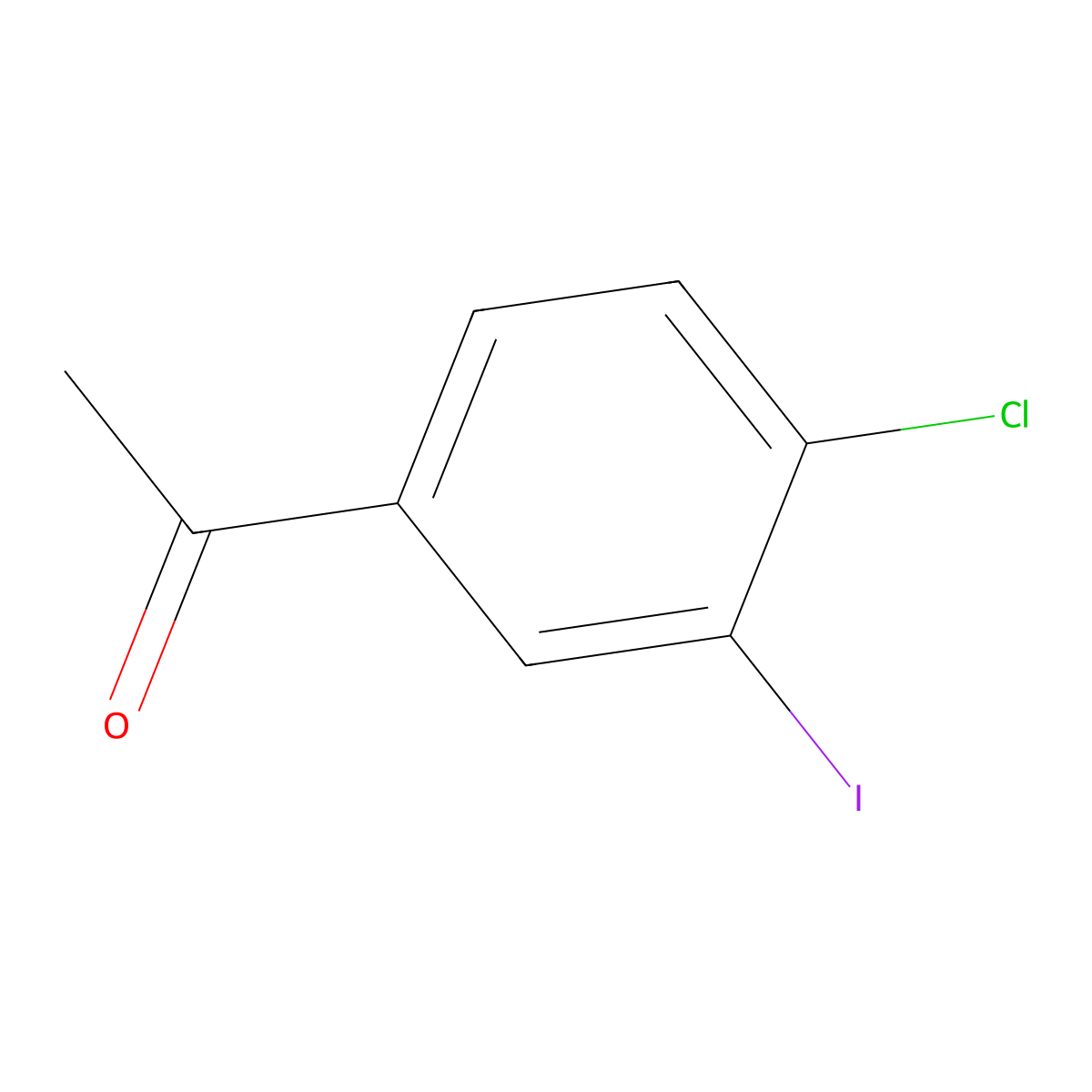 1-(4-Chloro-3-iodophenyl)ethanone molecular structure, CAS 82506-48-7