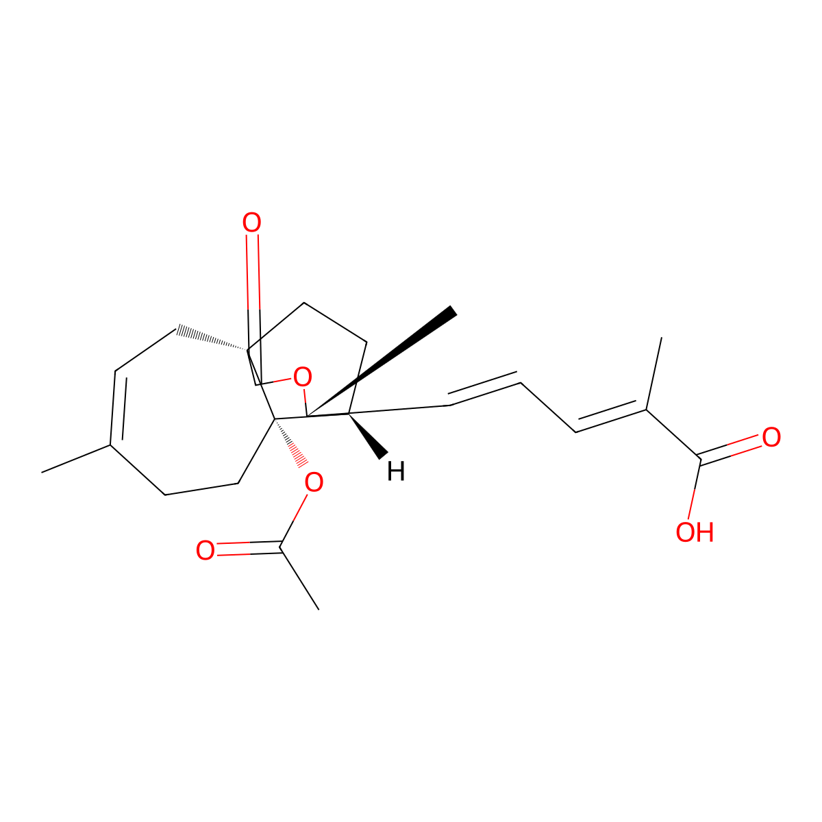 Pseudolaric Acid A molecular structure, CAS 82508-32-5