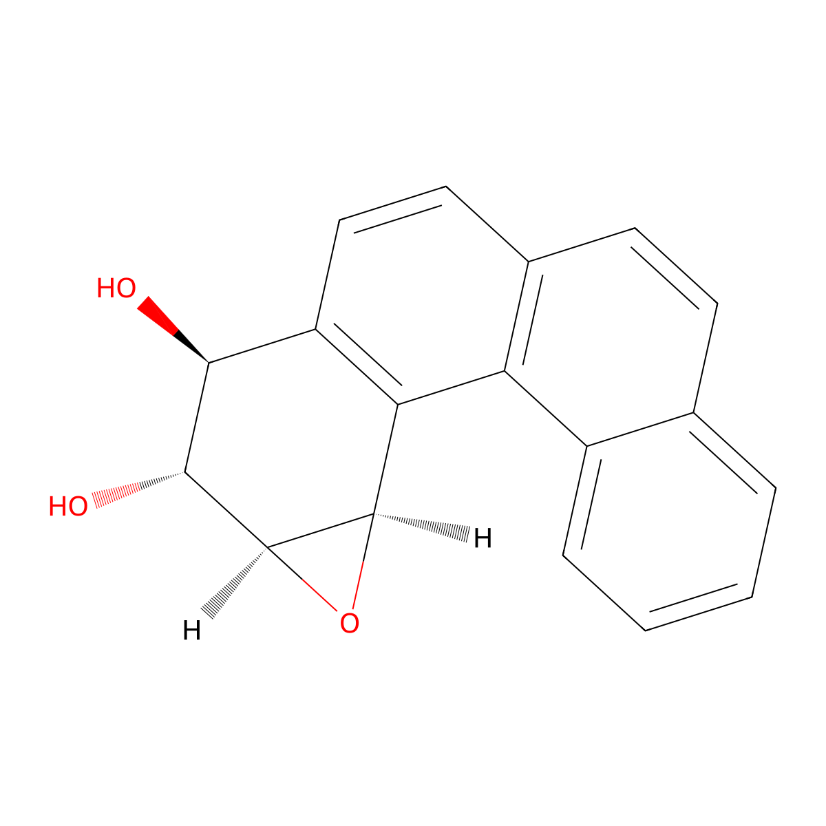 B(c)PH diol epoxide-1 molecular structure, CAS 82510-59-6