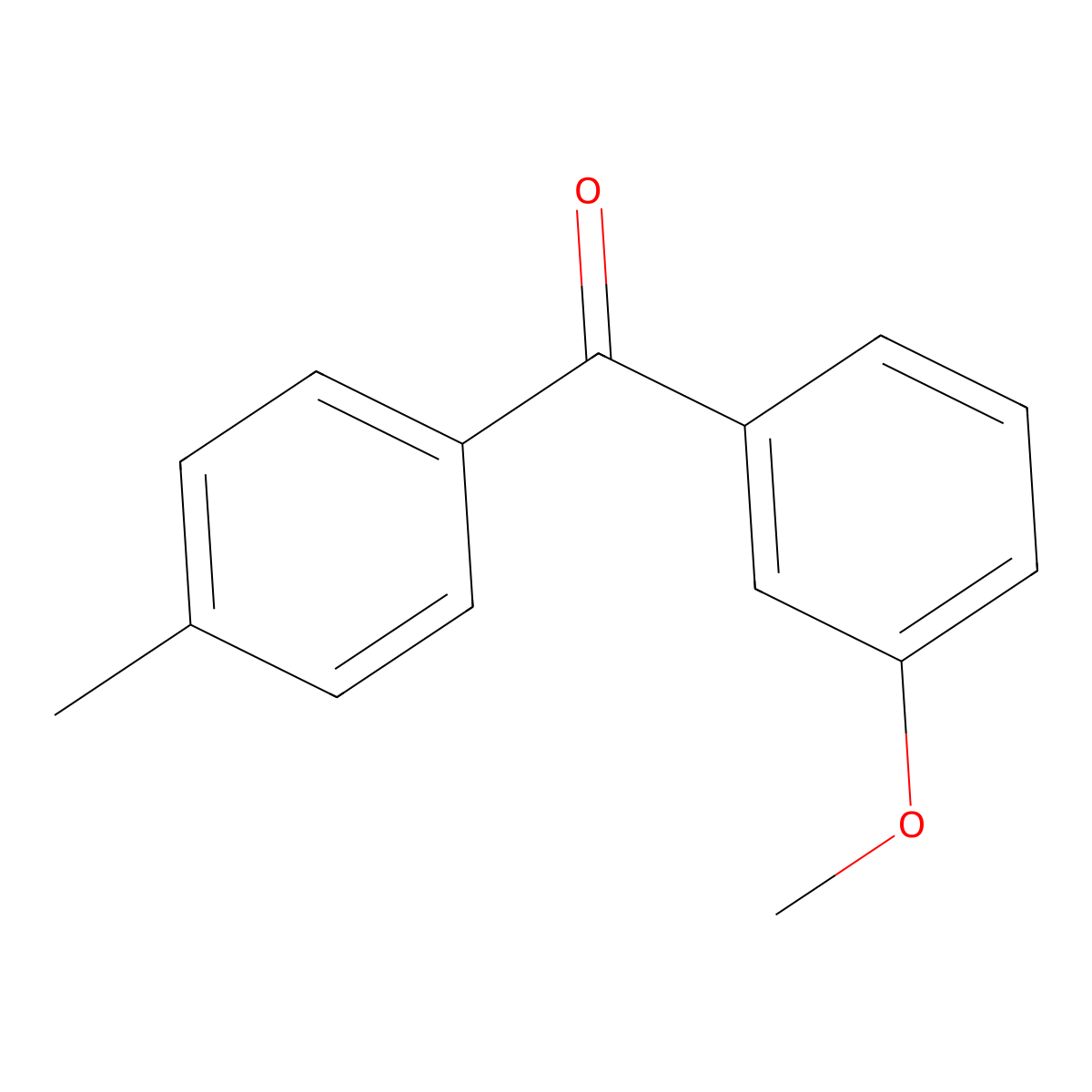 Benzophenone, 3-methoxy-4'-methyl- molecular structure, CAS 82520-37-4