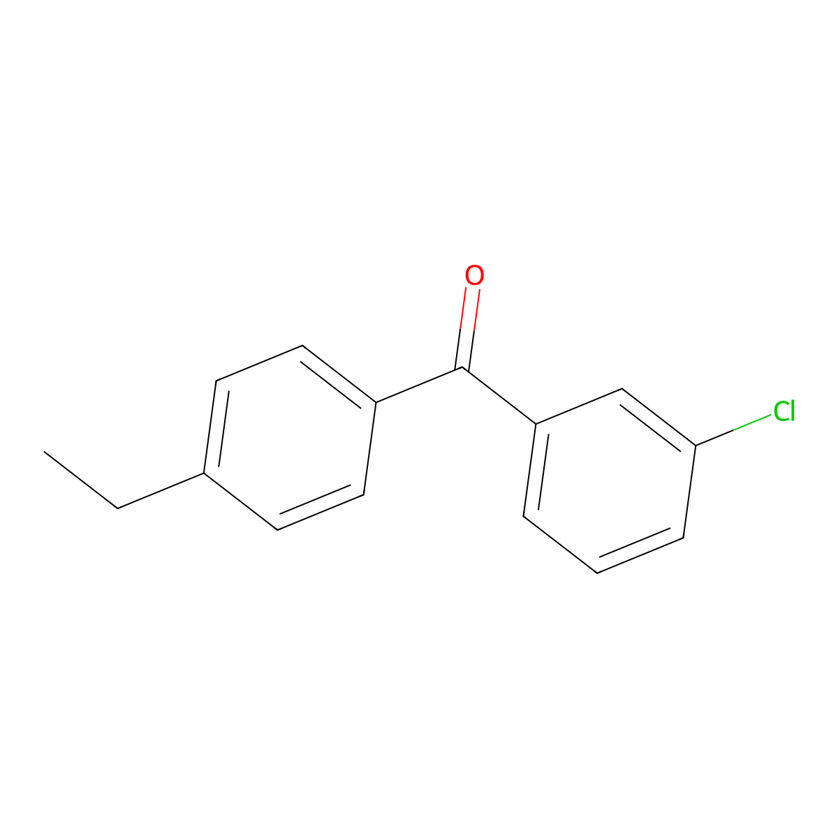 3-Chloro-4'-ethylbenzophenone molecular structure, CAS 82520-41-0